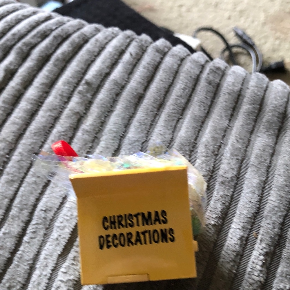 Christmas Decorations Box - Yellow